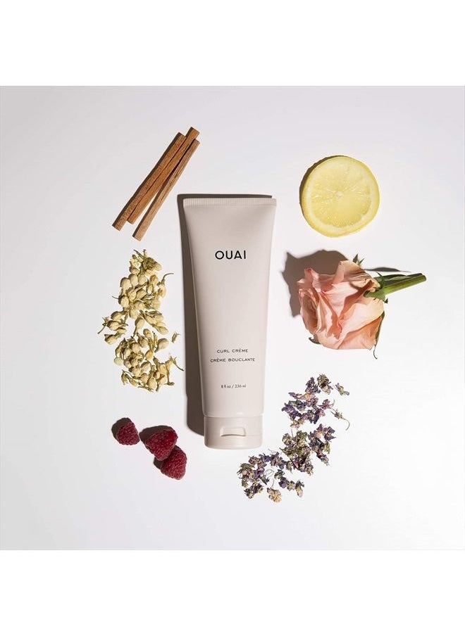 Ouai - Curl Crème, The Universal Crème for All Curl Types, North Bondi Scented (8 Fluid Ounces) - Image 1