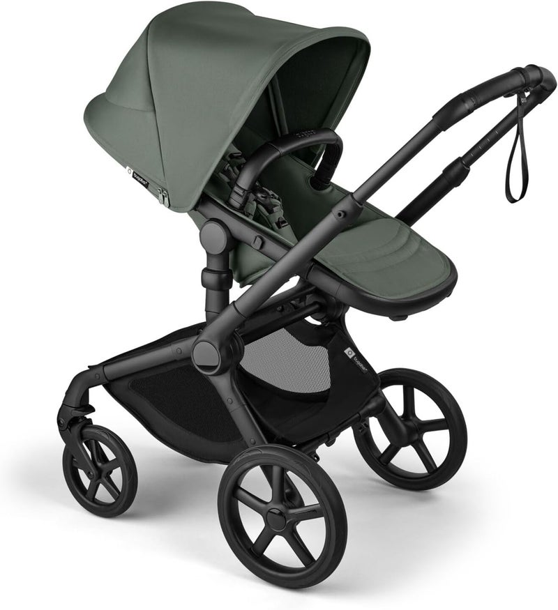 Bugaboo عربة الأطفال بوجابو فوكس 5 رينيو الكاملة باللون الأسود في منطقة الشرق الأوسط والأخضر الغابي - Image 1