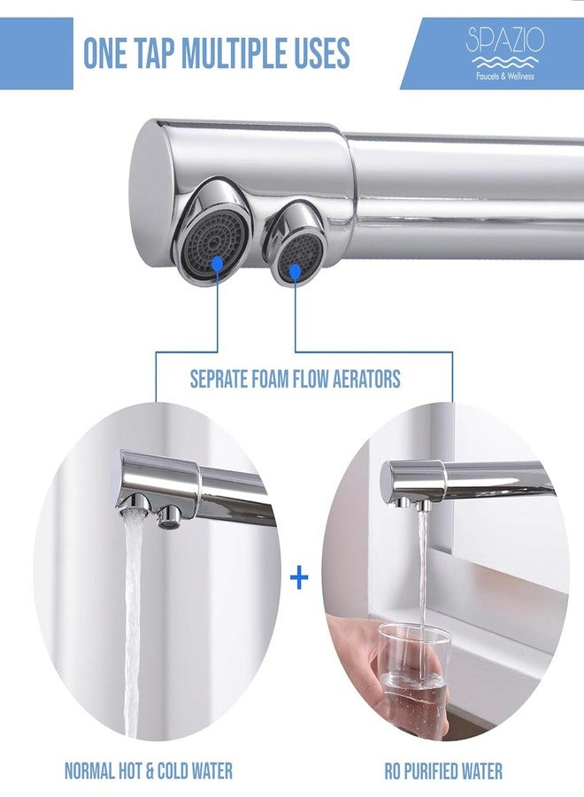 SPAZIO Single Lever Kitchen Sink Mixer and RO Supply|360° Swivel Spout,Hot&Cold Water Kitchen Mixer Faucet - Image 4