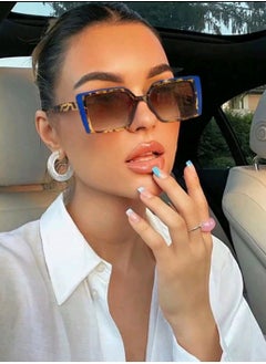 Shein Women's Acrylic Bohemian  Sunglasses Suitable For Daily Outing  - Image 1