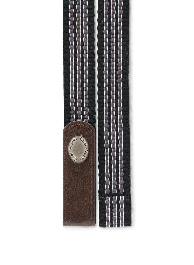 Chef Works Unisex Snap On Waist Ties, Black Gray, One Size - Image 2