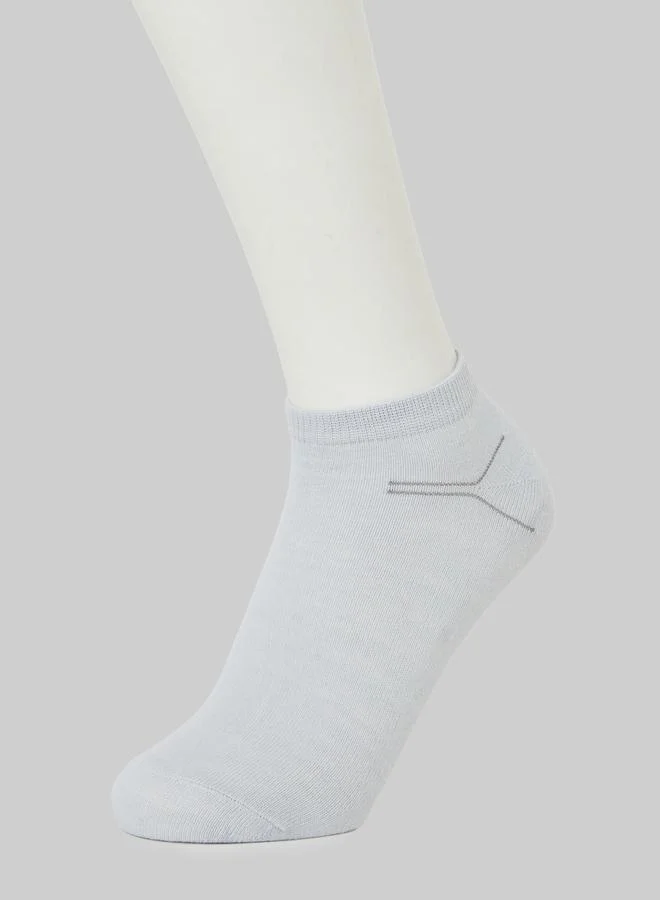 Styli Pack of 5- Assorted Ribbed Cuff Ankle Socks