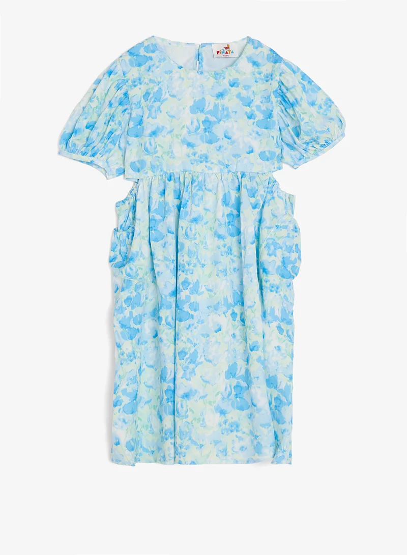 Pinata Blue Floral Print Summer Dress