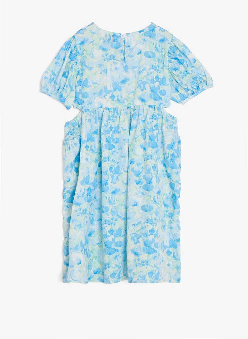 Pinata  Blue Floral Print Summer Dress for Women | Best Price UAE