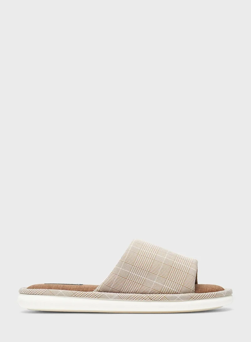 DUCHINI Logo Bedroom Slippers