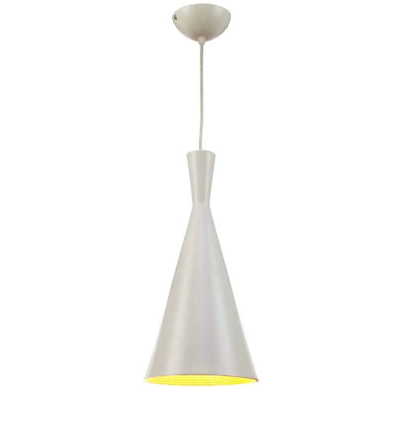 WHITERAY Industrial Retro Country Style Round Hanging Pendant Ceiling Light (White) - Image 3