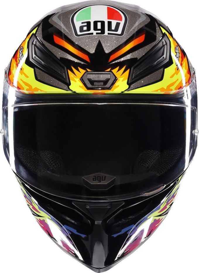 AGV K1 S Marco Bezzecchi 2023 Motorcycle Helmet Black/Pink/Yellow Sm - Image 3