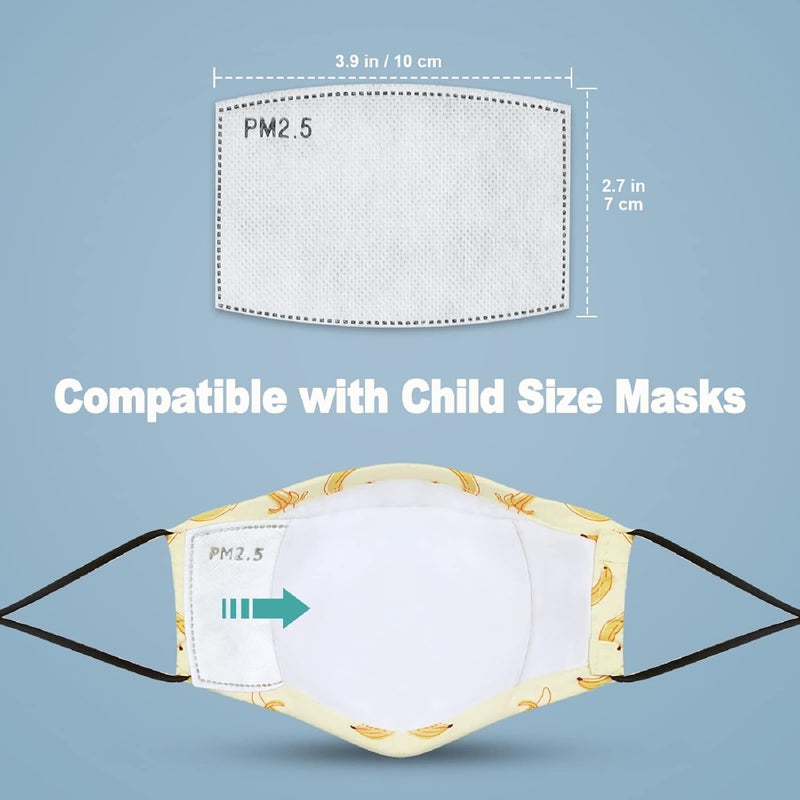 Tomorotec Kids’ Size Face Mask Filter Set [40-Pack] 5-Layer Value Pack DIY Craft for Indoor and Outdoor Activities - Image 5