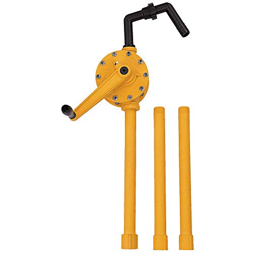 AFF مضخة برميل دوارة يدوية من بولي بروبيلين AFF مع محول 2" (مضمن)، تناسب براميل سعة 15 إلى 55 جالون، 8075 - Image 1