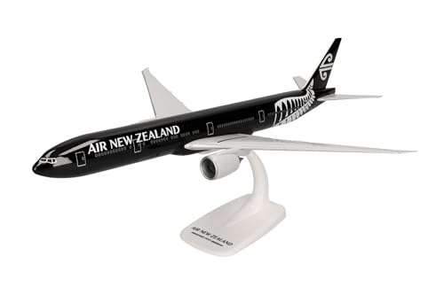 Herpa Snap-fit Airplane Model Boeing 777-300ER Air New Zealand on Scale of 1:200, Plastic Miniature with pedastal, Model Building, Collectors Edition - Image 1