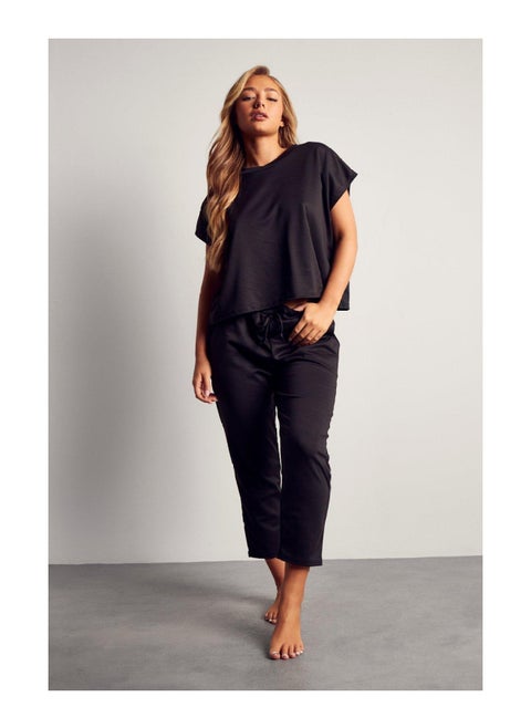 Short Sleeve Boxy Loungewear Set