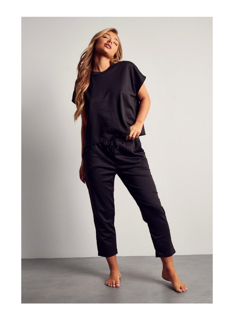Miss Pap - Short Sleeve Boxy Loungewear Set - Image 1