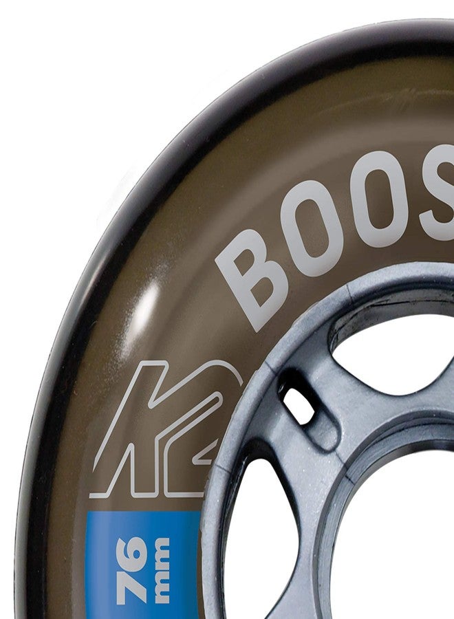 كي 2 مجموعة عجلات K2 Skate Booster 76mm / 80a رباعية العجلات، اللون: دخاني (I2104004010) - Image 2