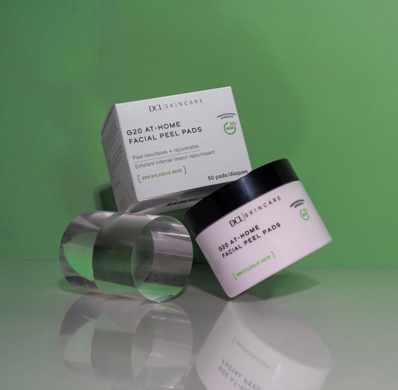 DCL Skincare G20 Glycolic Acid Exfoliating Pads with 20% Glycolic Acid â€“ Skin-Smoothing & Hydrating, 50 Pads - Image 2