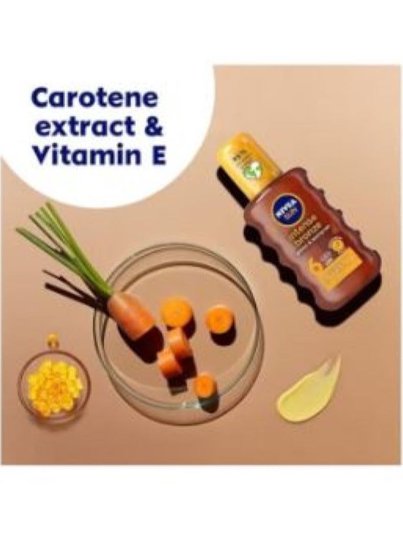 Nivea Sun Carotene Tanning Spray Oil Vitamin E6 200 ml - Image 2