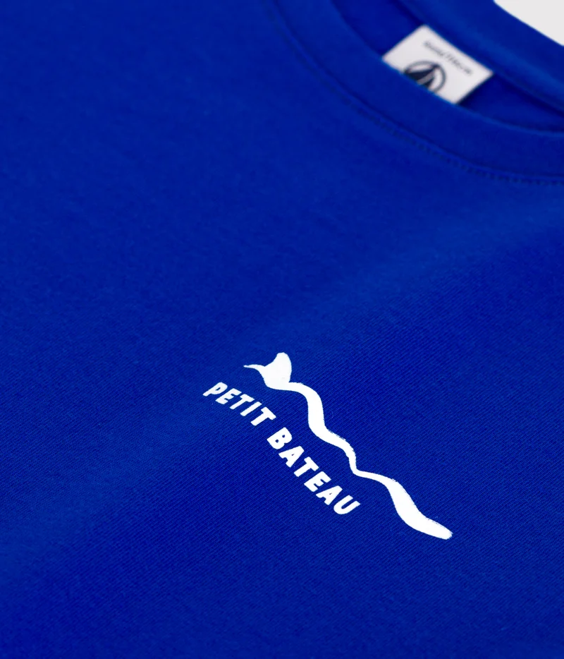 Petit Bateau Children's printed short-sleeved cotton T-shirt