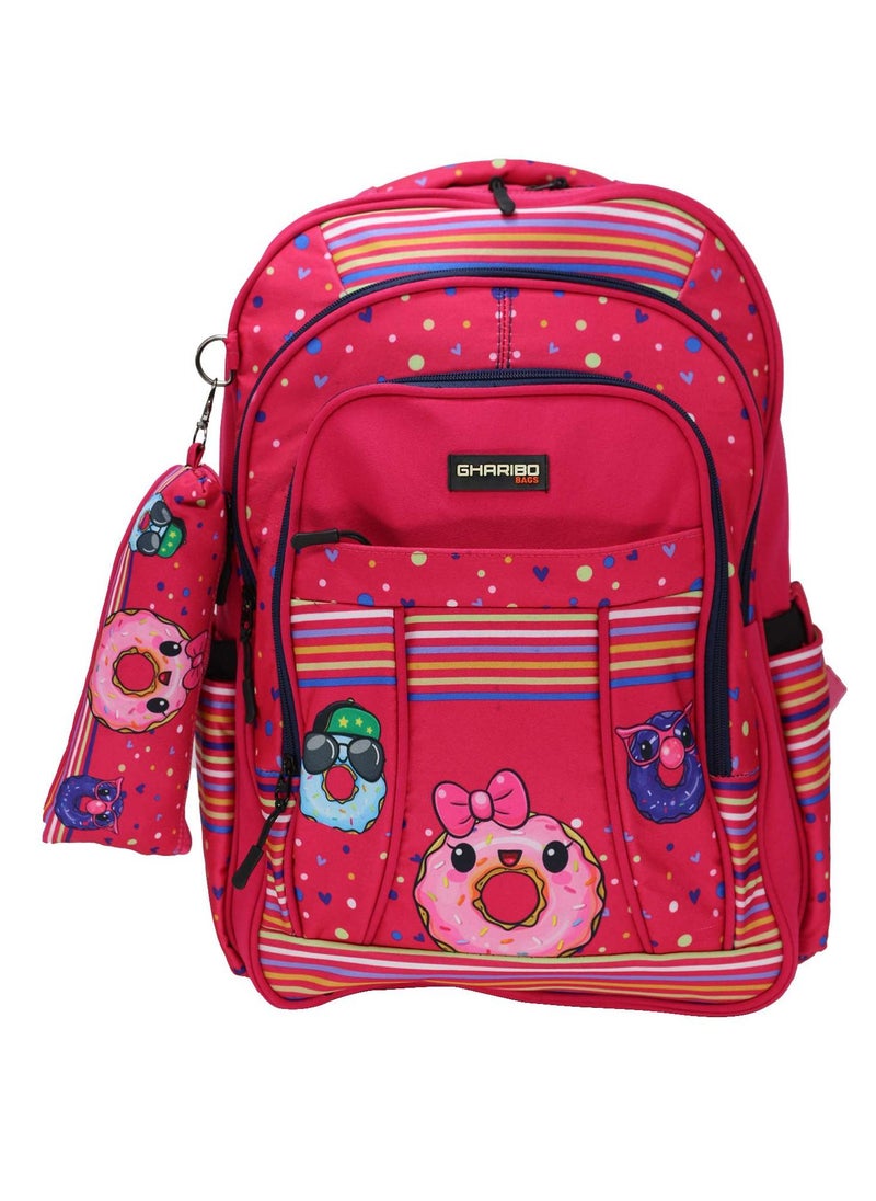 Gharibo Bags - School backpack model 19 Donuts - Image 1