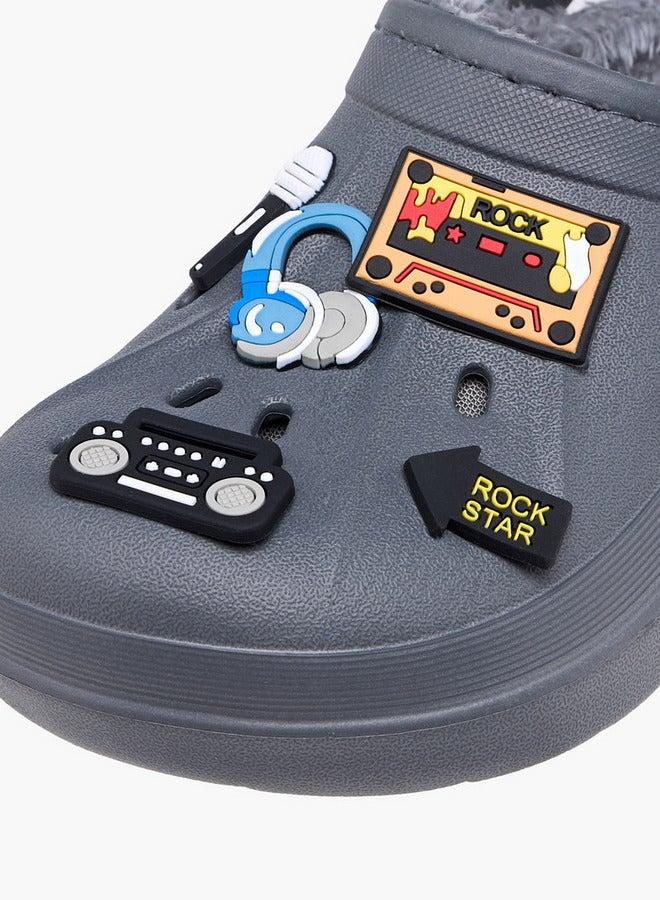 Aqua Jibbitz Accent Clogs with Backstrap - Image 4