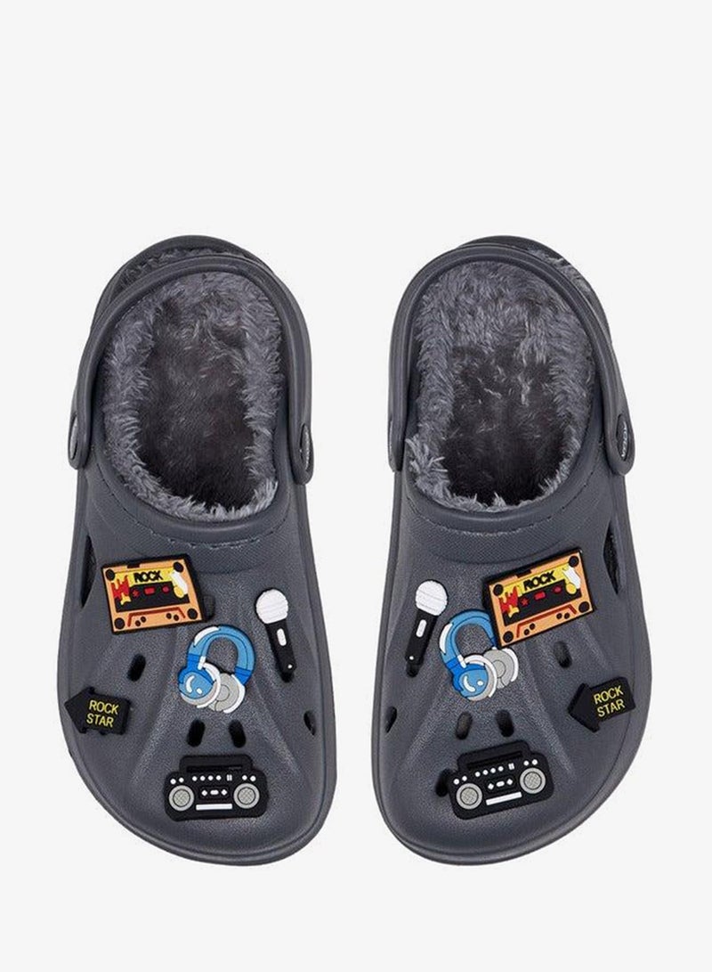Aqua Jibbitz Accent Clogs with Backstrap - Image 1