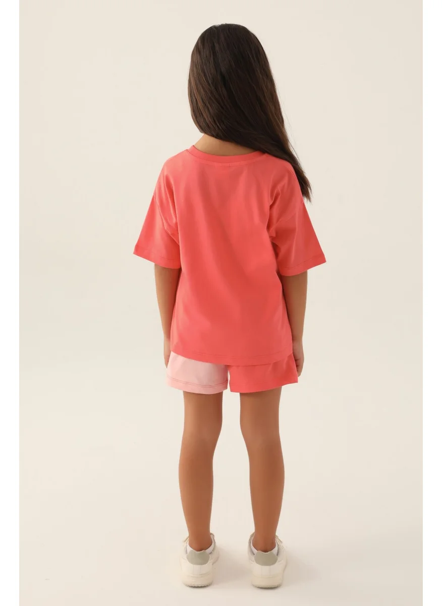 رولي بولي Colour Butterfly Coral Girls Shorts Set