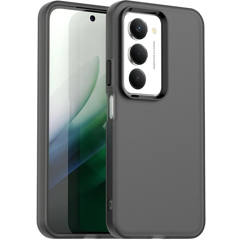 erorex For Redmi 15 5G Global / 15 4G SEA 169mm Candy PC Hybrid TPU Shockproof Phone Case(Black) - Image 1