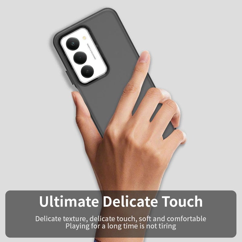 erorex For Redmi 15 5G Global / 15 4G SEA 169mm Candy PC Hybrid TPU Shockproof Phone Case(Black) - Image 5