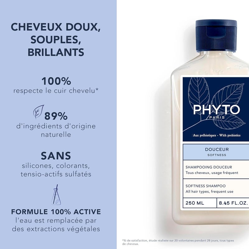 PHYTO PARIS Douceur Softness Shampoo for All Hair Types - 250ml - Image 2