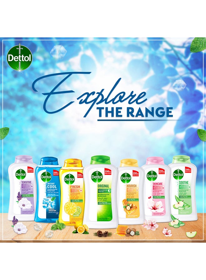 Dettol Instant Cool Antibacterial Bodywash With Menthol & Eucalyptus 250ml - Image 5