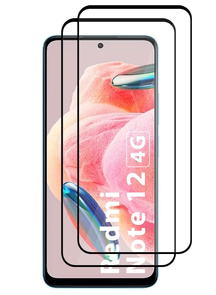 CATANES 2 Pack For Xiaomi Redmi Note 12 4G Screen Protector Scratch and Shatter Resistant Full Glue Back - Image 2