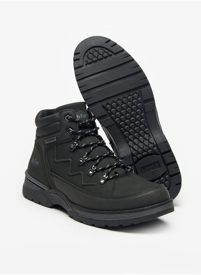 Lee Cooper Mens Logo Detail Chukka Boots with Zip Closure  - Image 4