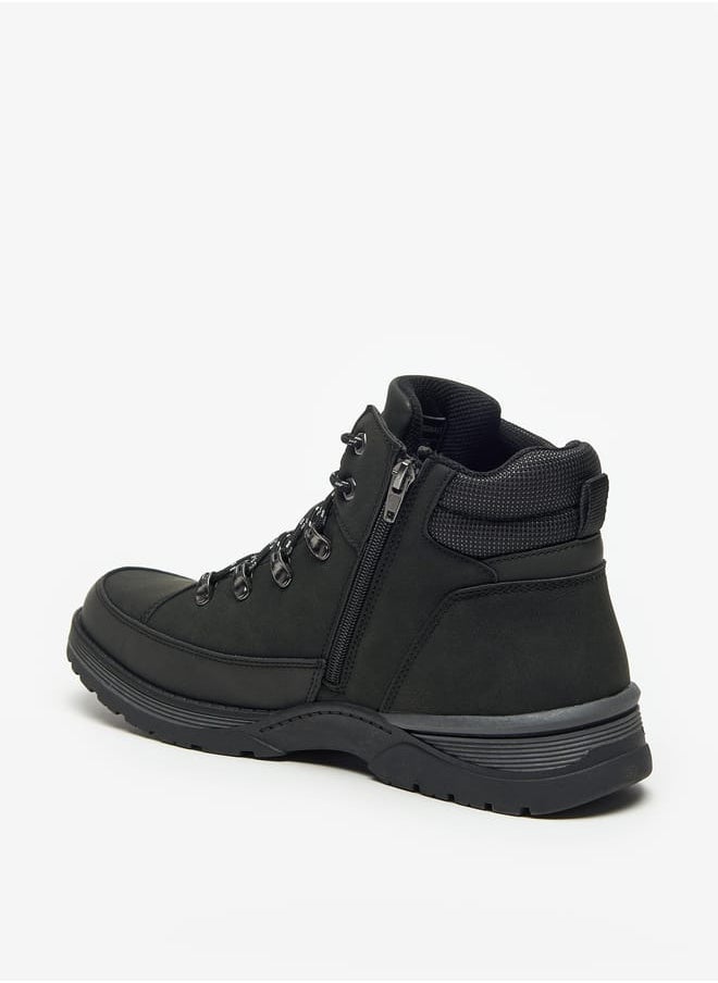 Lee Cooper Mens Logo Detail Chukka Boots with Zip Closure  - Image 3