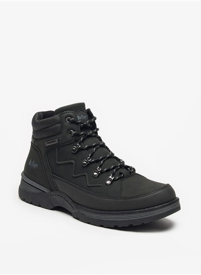 Lee Cooper Mens Logo Detail Chukka Boots with Zip Closure  - Image 1