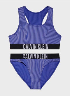 Calvin Klein Jeans Youth Logo Bralette Bikini Set  - Image 1