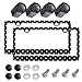 JINGSEN 2Pcs Printed Aluminum Alloy License Plate Frames and 1 Set of Printed Valve CapsSturdy and RustProof Aluminum BracketsUnisex Car License Plate FramesScrews Included Black Spots - Image 2
