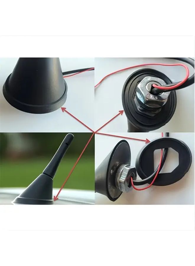 2pcs Car Roof Antenna Base Gasket Rubber Seal Compatible With Golf Passat Fabia Corsa Astra - Image 5