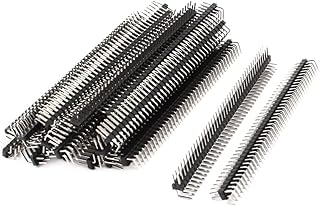 uxcell uxcell 25Pcs 2.54mm Pitch Dual Row 80-Pin Male 90 Degree Pin Header Connector  - Image 1