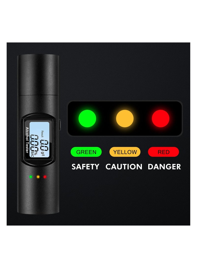 Zikra Portable Breathalyzer, Alcohol Tester Digital Led Display Quick Response, Non-Contact & High-Precision Alcohol Tester, Professional Detection Breath Analyzer Detector for Family, Personal, Driver - Image 2