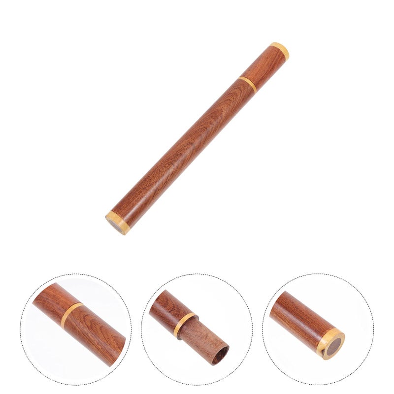 Artibetter 3 Pcs Incense Stick Tea Storage Organizer Incense Packaging Tube Wooden Tube Storage Canister Ebony Container Rosewood Delicate Decorations - Image 3