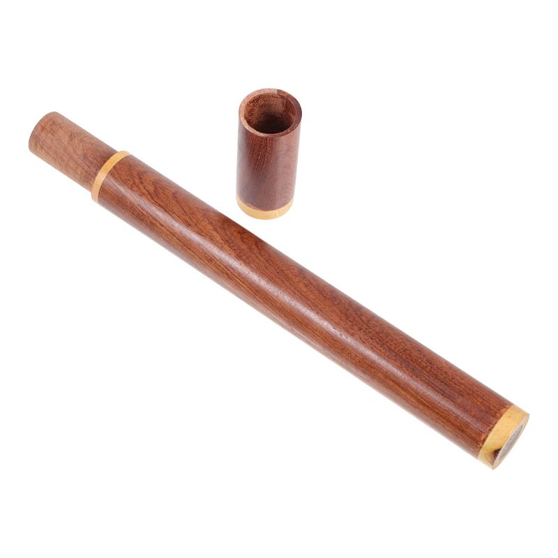 Artibetter 3 Pcs Incense Stick Tea Storage Organizer Incense Packaging Tube Wooden Tube Storage Canister Ebony Container Rosewood Delicate Decorations - Image 2
