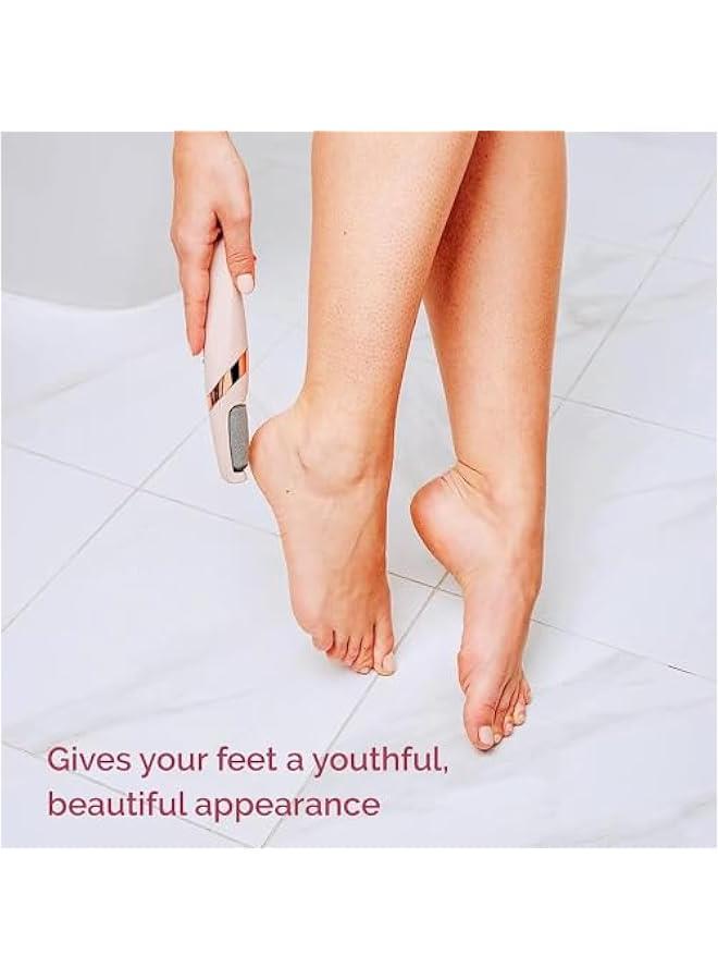 Beauenty Electric Foot File, Feet Callus Remover with 2 Speed of Replacement Rollers & LED Lights, Professional Foot Care Tools for Cracked Heels Calluses & Dead Skin,USB Rechargeable - Image 2