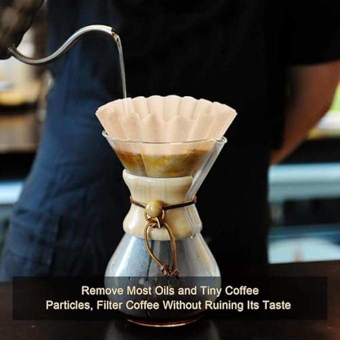 rayihni 50Pcs Unbleached Basket Coffee Filters 24 Cup Disposable Large Size Paper For HomeOfficeTravel HeatResistant 100 Max  NonTearing Fits Most Drip Coffee Makers - Image 4