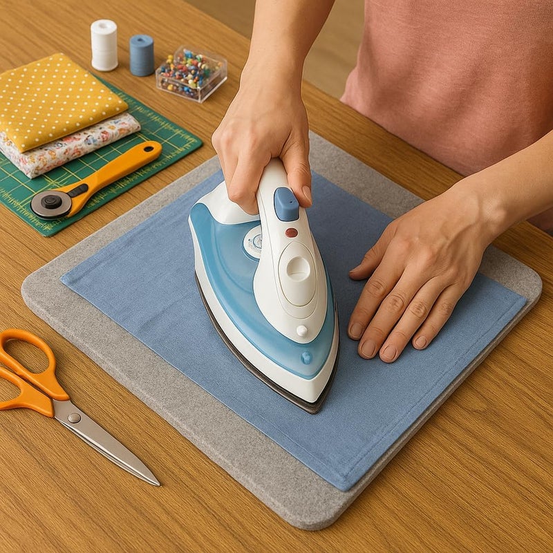 BNYD Wool Ironing Mat for Table Top – Portable Pressing Pad, Ironing Board Alternative for Quilting, Sewing & Travel Iron Anywhere (11.5" x 14.5") - Image 2