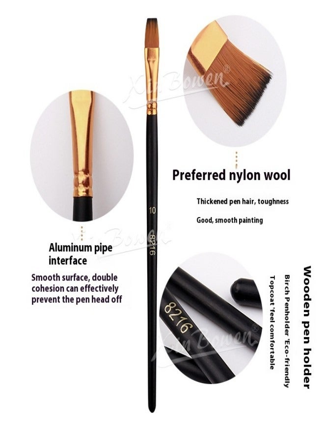 Xinbowen 12-Piece Paint Brush Set Nylon Hair Children's DIY Art Brushes, Art Supplies for Students - Image 5