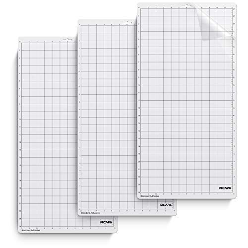 Nicapa StandardGrip Cutting Mat for Silhouette Cameo 321 12x24 inch3 Mats Standard Adhesive Sticky Quilting Cricket Cut Mats Replacement Accessories for Silhouette Cameo - Image 1
