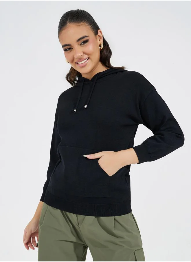 Styli Regular Fit Basic Hoodie