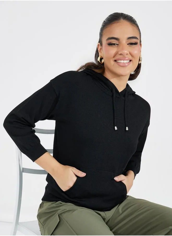 Styli Regular Fit Basic Hoodie