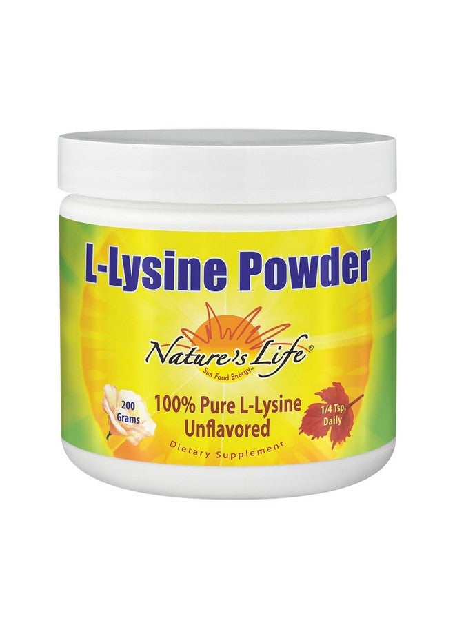 Nature's Life Nature's Life L-Lysine Powder | Helps Support Healthy Immune Function | 100% Pure Natural L-Lysine | Vegetarian, Unflavored, No Sugar | 460 Servings - Image 1
