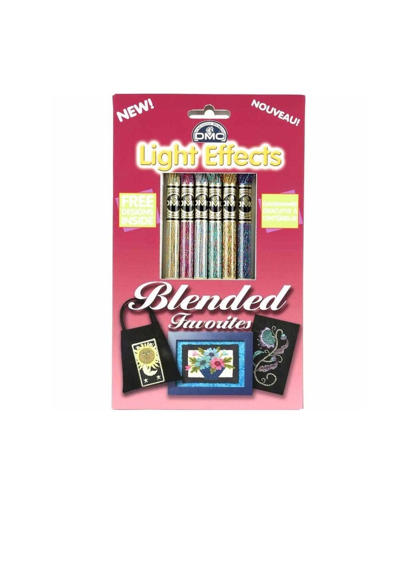 DMC Light Effects Floss Pack 8.7yd 6/Pkg Blended Favorites