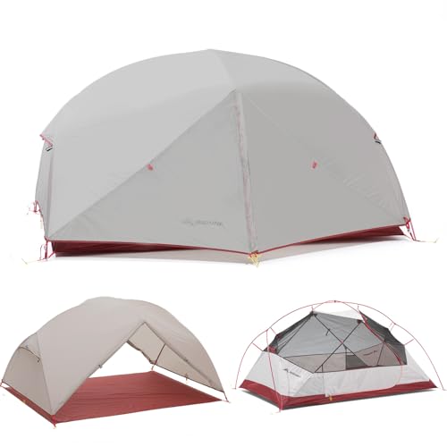 BISINNA Backpacking 2 Person Tent Lightweight 3 Season Camping Tent 20D 380T Nylon Rainfly Double Layer Free Standing Includes Footprnint 7001 Aluminium Poles for Camping Hiking Biking - Image 1