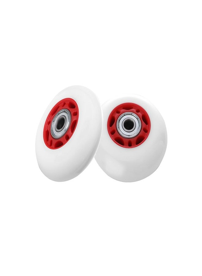 KAMIER عجلات كاميير الدوارة 68 مم × 24 مم بديلة لـ Razor 360 FlashRider RipRider PowerRider Drifting Caster Trike Tricycle RipStik Ripster Kids Scooter Skateboard CasterBoard Wheel Parts Red (عبوة من قطعتين) - Image 1
